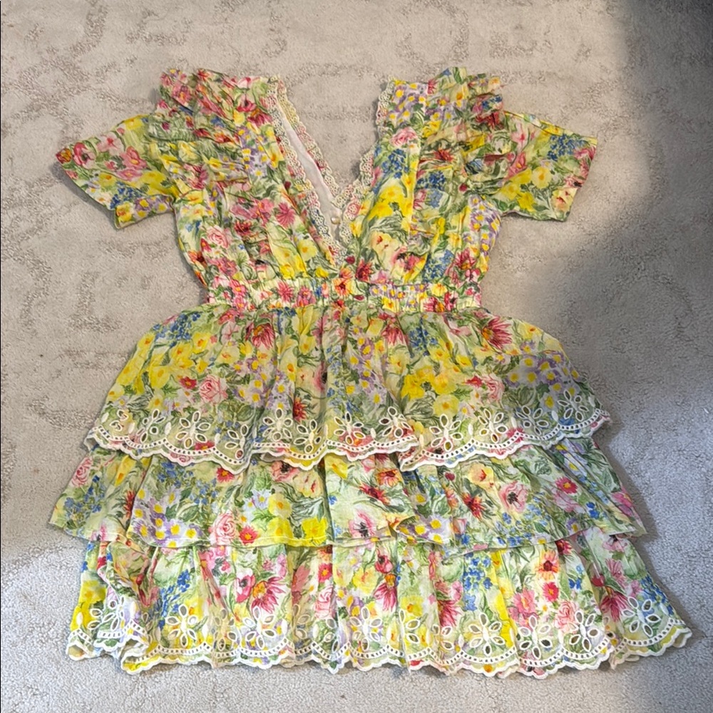 Floral Ruffle Dress - Picture 2 of 3